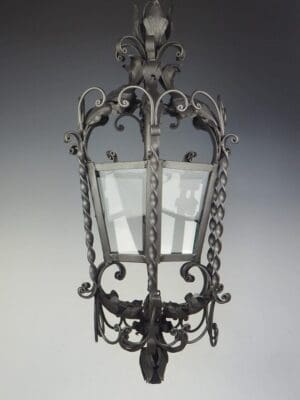Arts and Crafts Wrought Iron Lantern