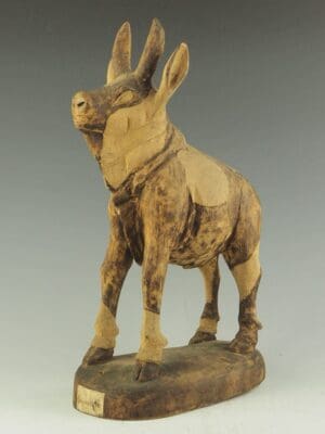 Belcanto Folk Art Sculpture of a Goat
