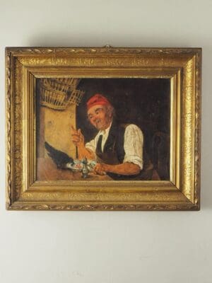 19th Century Oil Painting Taste of Freedom - Unsigned