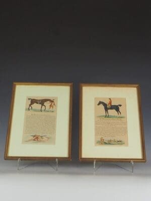 Two 19th Century Engravings "The Sportsman's Pocket Companion" by James Roberts and engraved by Henry Roberts