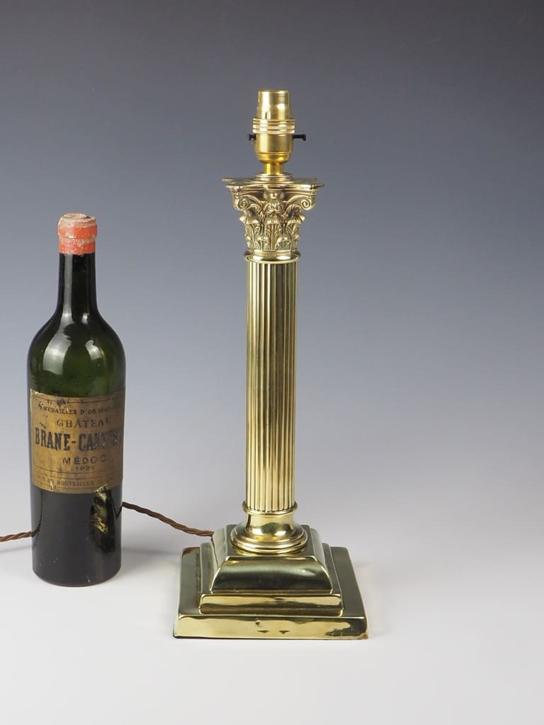 Antique Corinthian Table Lamp for sale at Shackleton Fox Antiques
