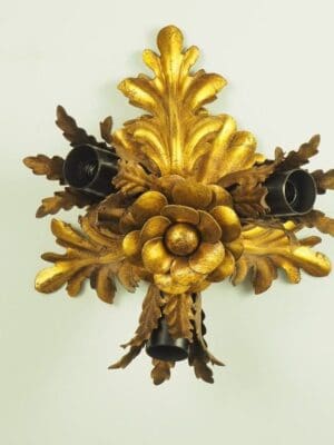 Banci Firenze Gilded Flush Italian Wall or Ceiling Light