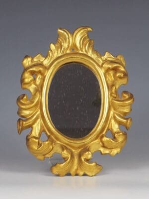Antique Italian Giltwood Wall Mirror