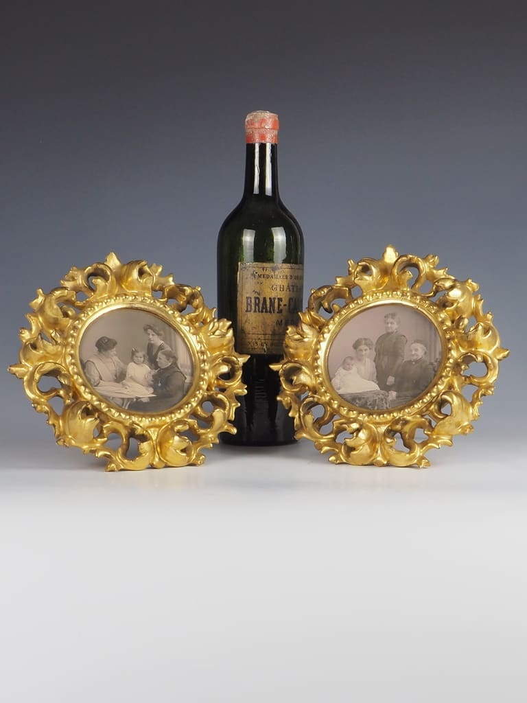 Antique Fine Carved Giltwood Florentine Photo Frames (Pair)