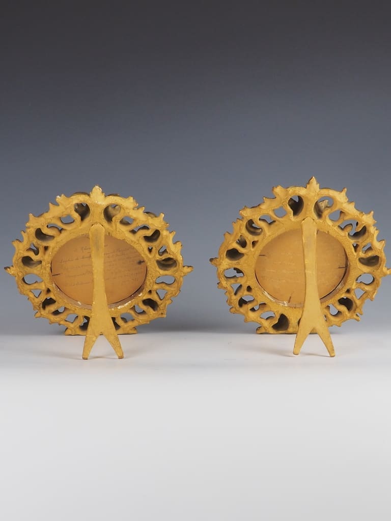 Antique Fine Carved Giltwood Florentine Photo Frames (Pair)