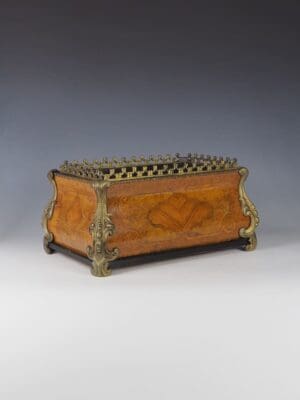 Antique French Marquetry Jardiniere 19th Century