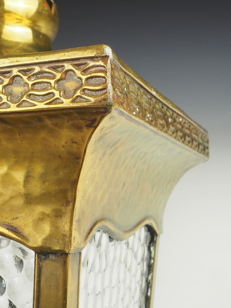 Arts & Crafts Brass Hall Lantern