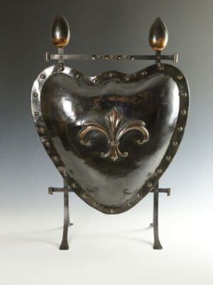 English Arts and Crafts Hammered Copper Firescreen