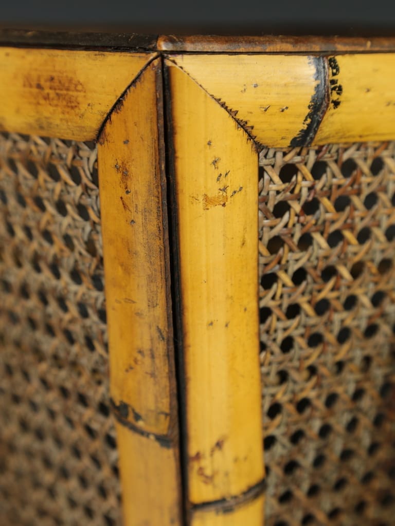 Elegant Antique Bamboo and Cane Planters (Set of 3)