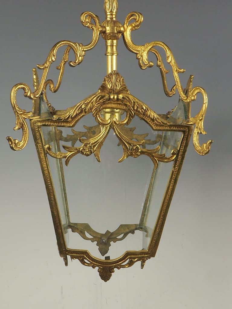 Pair of French Rococo Ceiling Lanterns