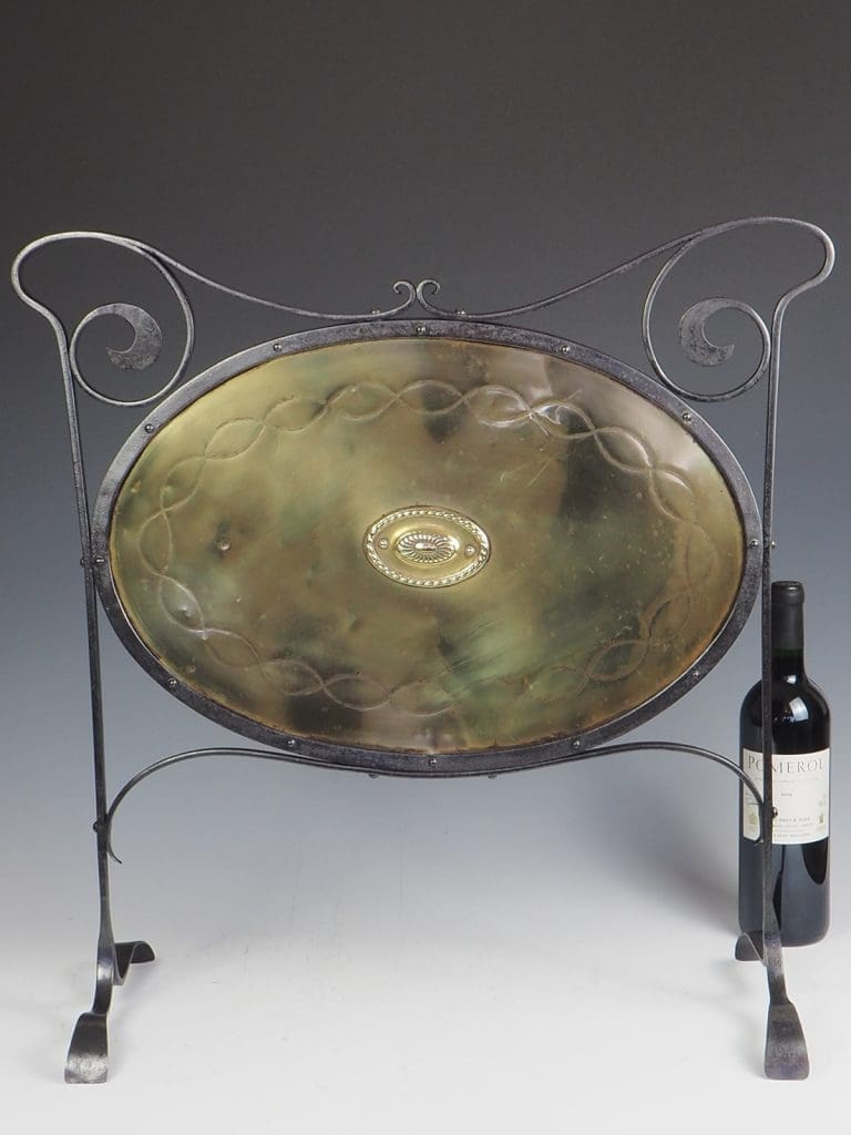 Arts and Crafts Brass Fire Screen
