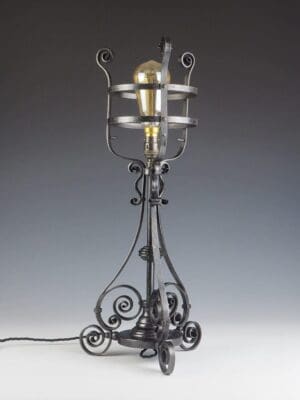 Gothic Cast Iron Table Lamp