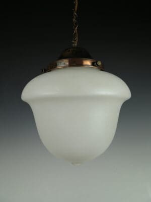 Antique Opaline Pendant Light