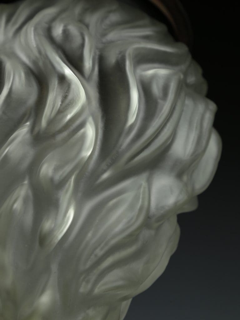 Antique Large Flame Globe Hallway Pendant