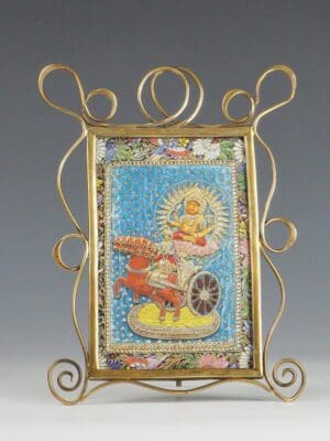 Antique Art Nouveau Brass Picture Frame