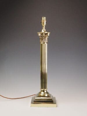 Antique Neoclassical Corinthian Table Lamp