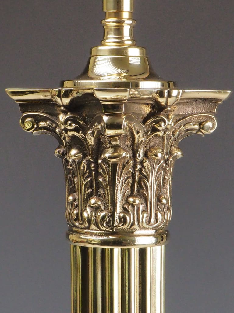Antique Neoclassical Corinthian Table Lamp