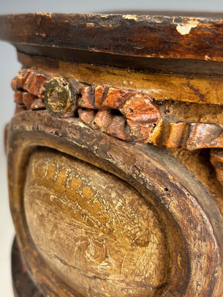 Antique Church Wall Sconce or Stand &ndash; Ornate Display for Figures