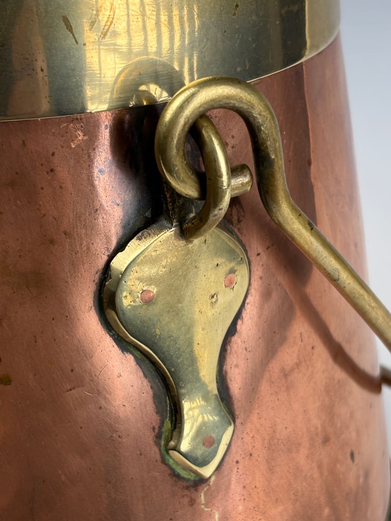 19th-Century Dutch Copper and Brass 'Doofpot' (Ember Pot)