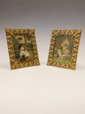 Aesthetic Ormolu Frames with 'Fairy Tales' & 'Holiday Lesson' Prints