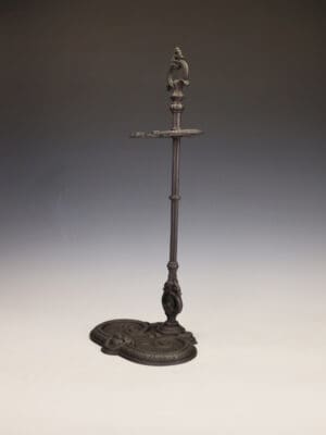 19th Century French Cast Iron Fireside Stick Stand