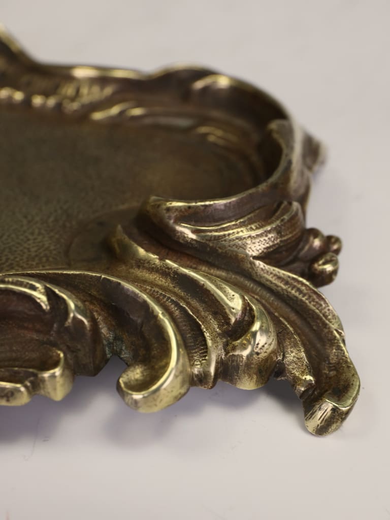 A Fine 19th Century Rococo Revival Brass Fireside Stick Stand or Cane Stand