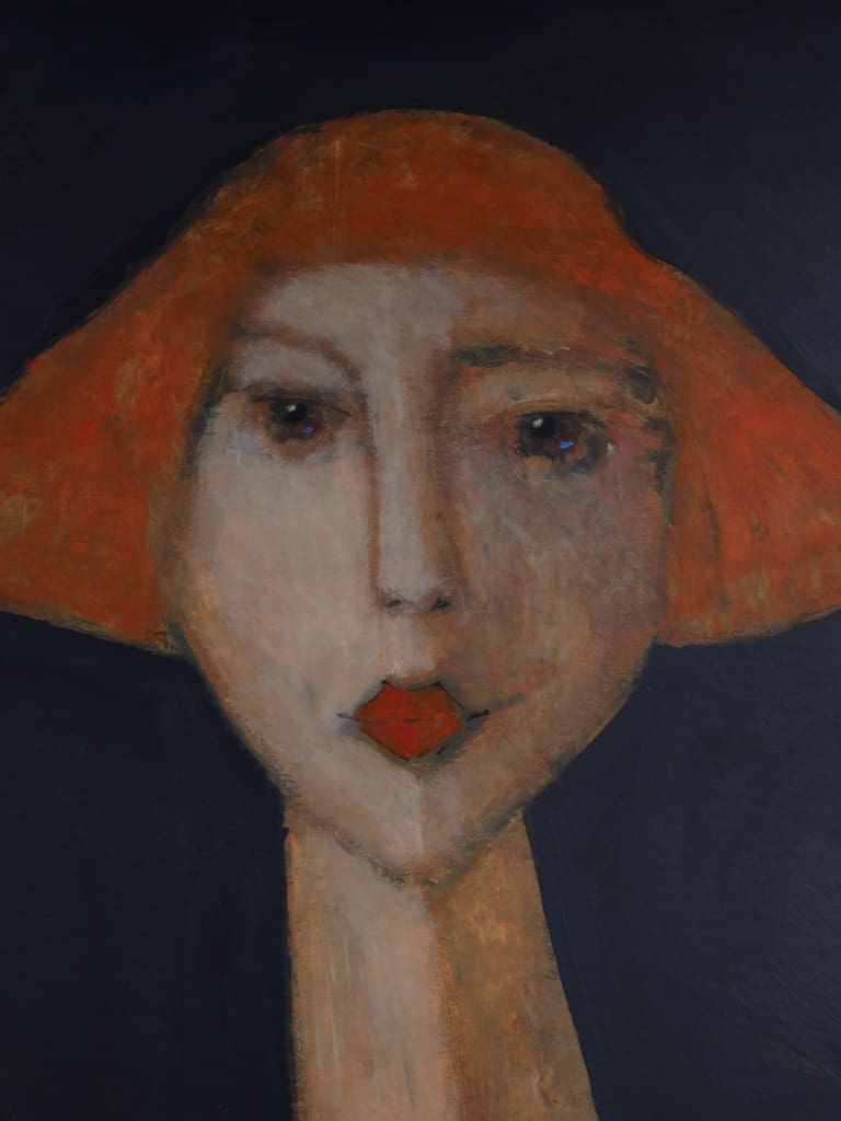 &ldquo;Adrianna&rdquo; &mdash; A Masterful Modernist Portrait from the Longhead Series by Harry Charles Tim