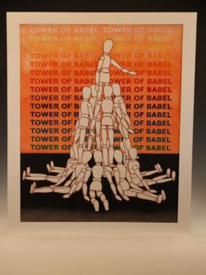 Derek Carruthers (1935–2021) – “Tower of Babel” – Original Watercolour, 2006