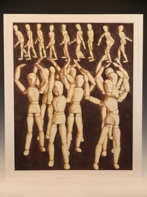 Derek Carruthers (1935–2021)Watercolour | Artists’ Mannequins, signed and dated March / April 2004