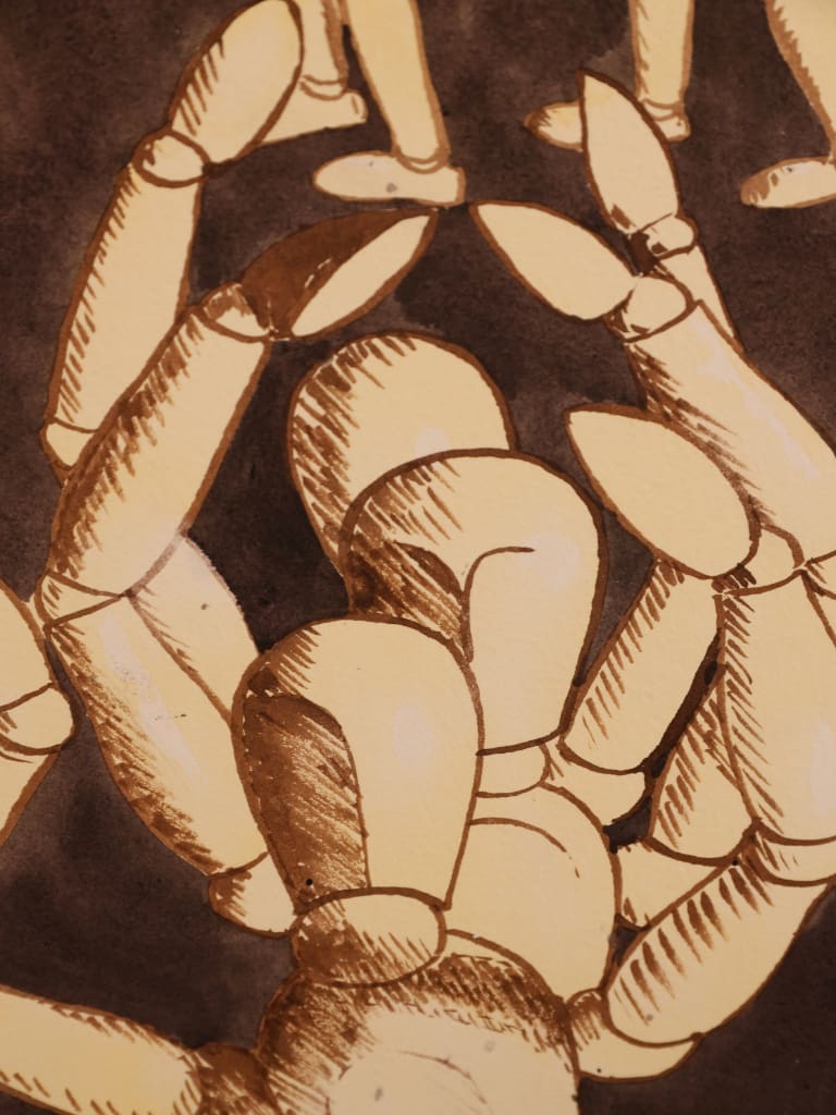 Derek Carruthers (1935&ndash;2021)Watercolour | Artists&rsquo; Mannequins, signed and dated March / April 2004