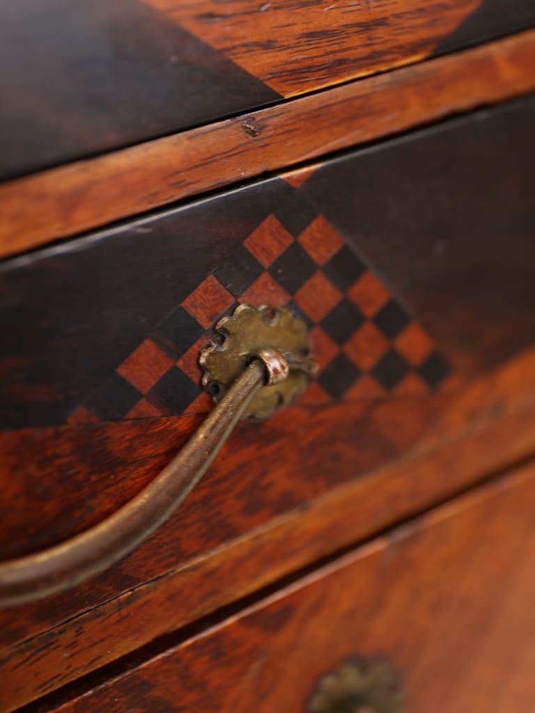 Rare Matching Pair of Japanese Meiji Period &lsquo;Hakone&rsquo; Marquetry Kodansu