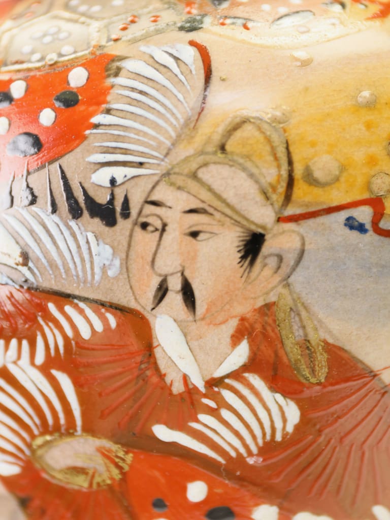 A Fine Meiji Period Japanese Satsuma Pottery Table Lamp