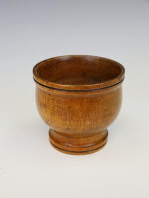 Fine Regency Ebonised Boxwood Apothecary Mortar
