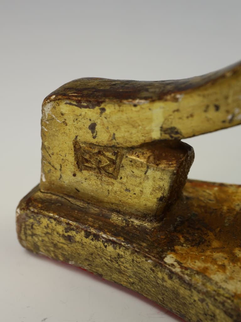 A Late 18th Century Italian Neoclassical Giltwood Candlestick