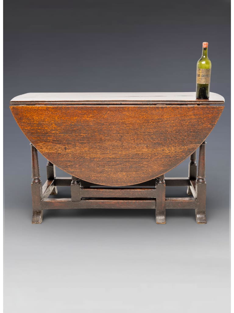 A Fine Charles II Oak Gate-Leg Dining Table, circa 1680