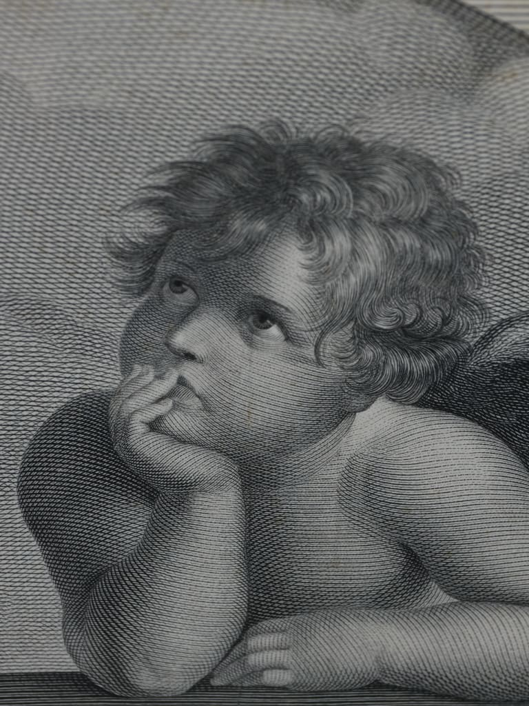 After Raphael: &ldquo;He Maketh His Angels Spirits&rdquo; &mdash; Antique Engraving